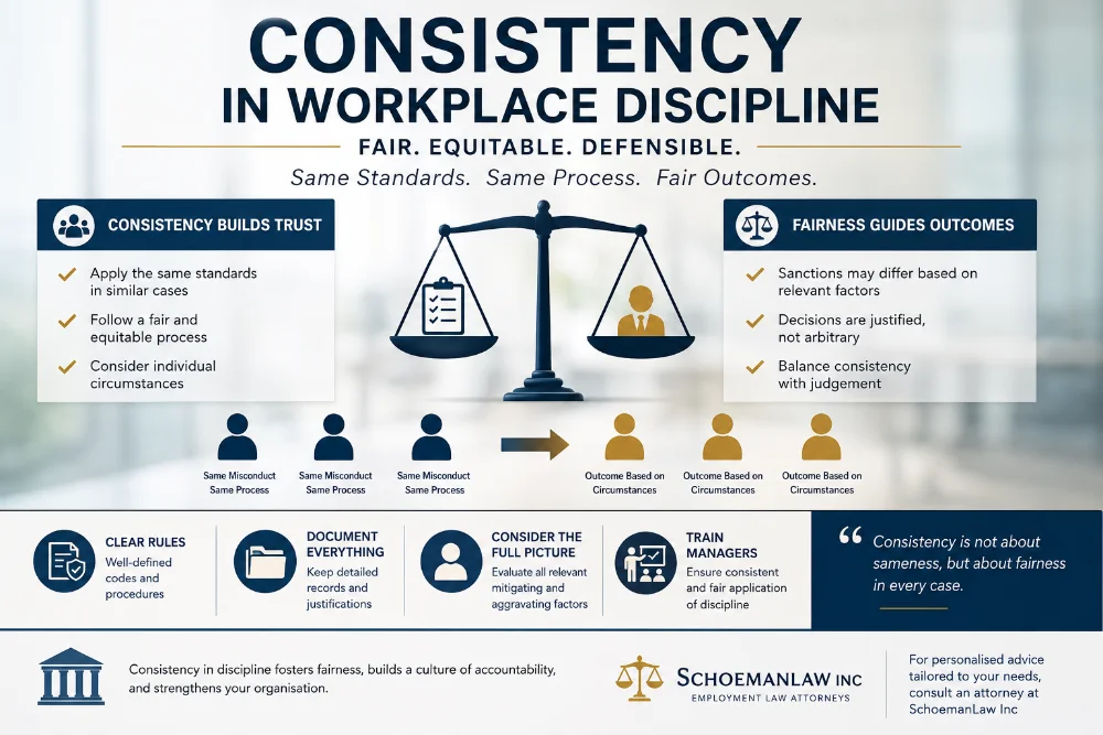 Consistency in workplace discipline