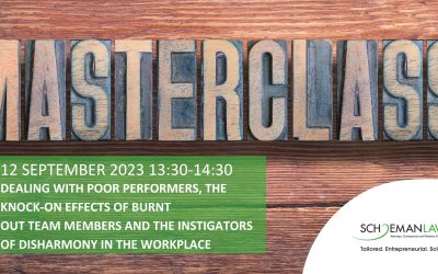 Legal Masterclass: Dealing with poor performers
